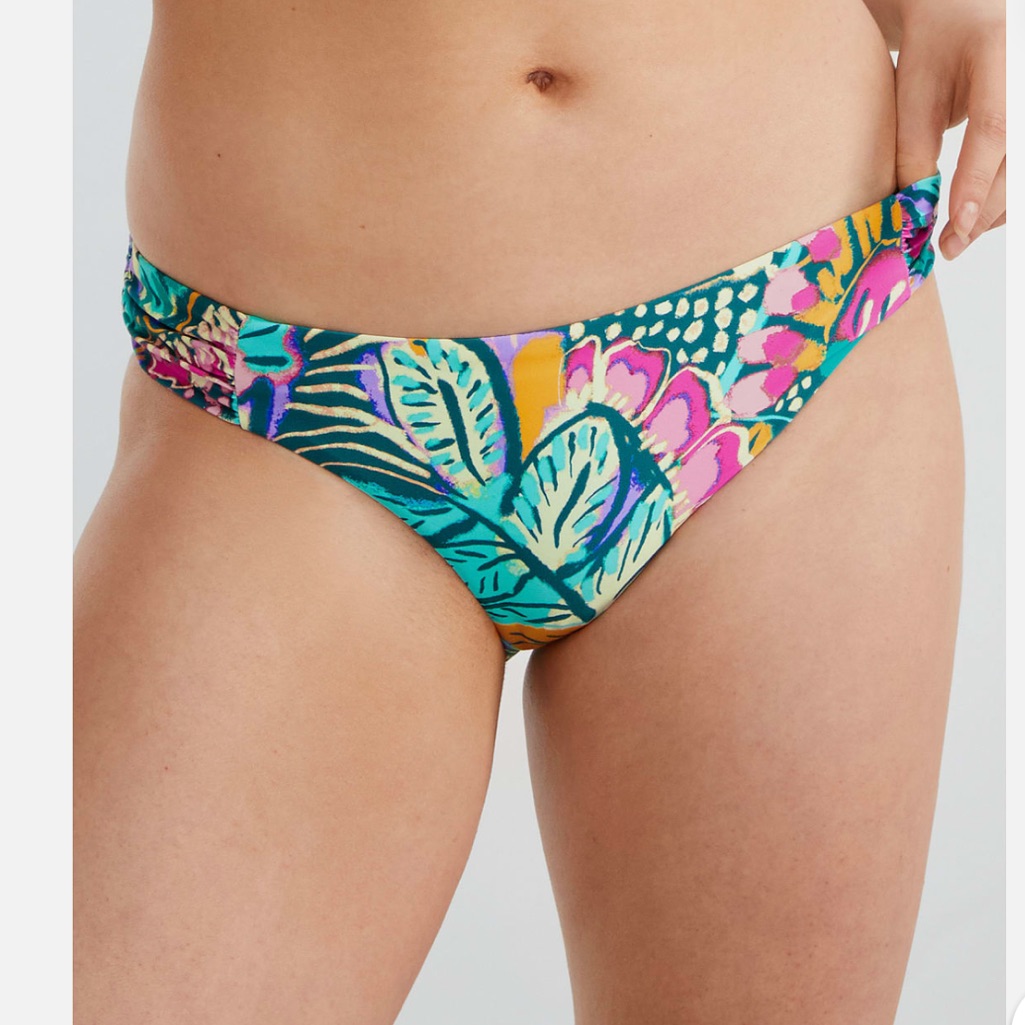 $70nwt Sunsets Lush Garden Alana Reversible Hipster Lusga Bikini Bottoms Size 16